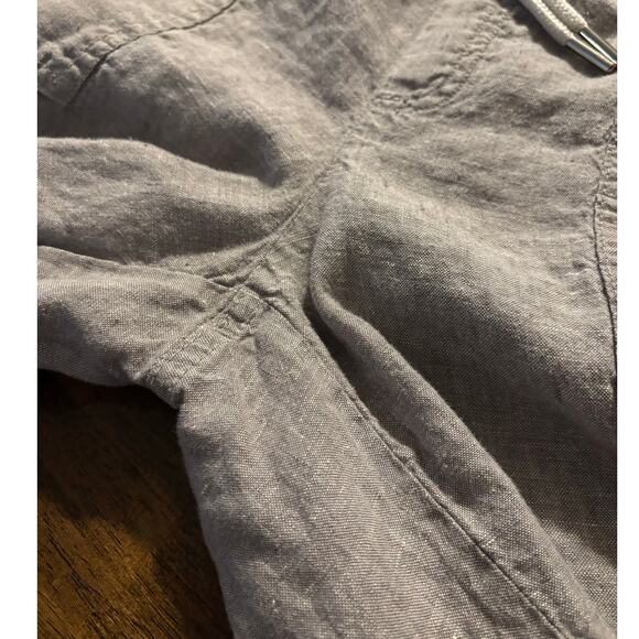 Athleta Women's 8 Cabo Linen Wide Leg Pant Pull On High Rise Relaxed Drawstring - Picture 13 of 13